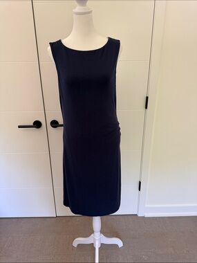 Athleta Navy Sleeveless Midi Dress